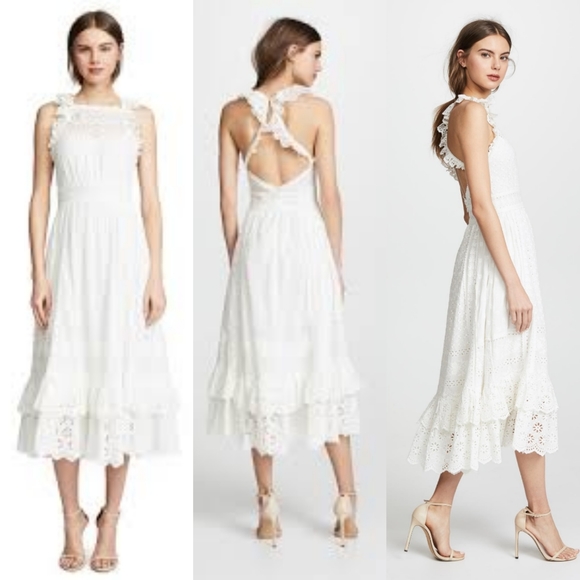 Ulla Johnson floral open back midi dress - Picture 1 of 14